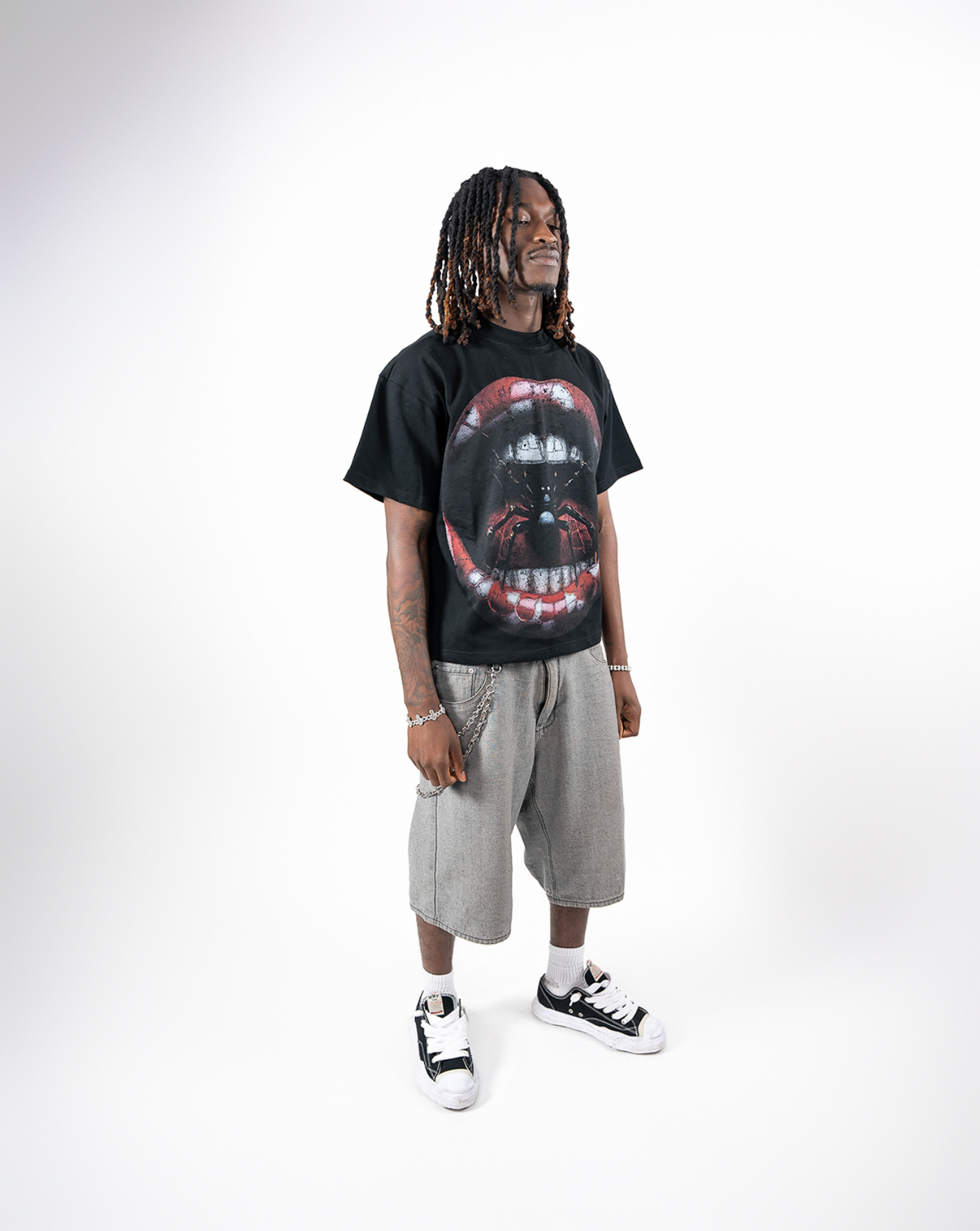 SPIDER TONGUE TEE(CROPPED)