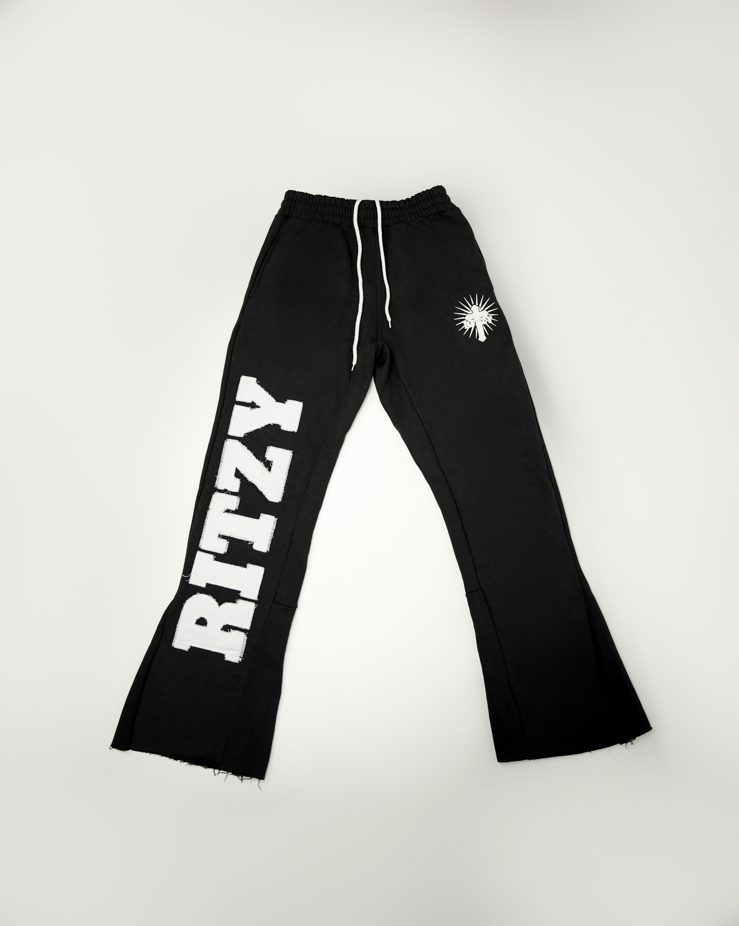 RITZY FLARE DISTRESS SWEATS